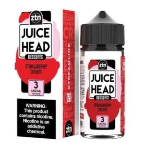 Juice Head Strawberry Cream Dessert E-Liquid (100mL)